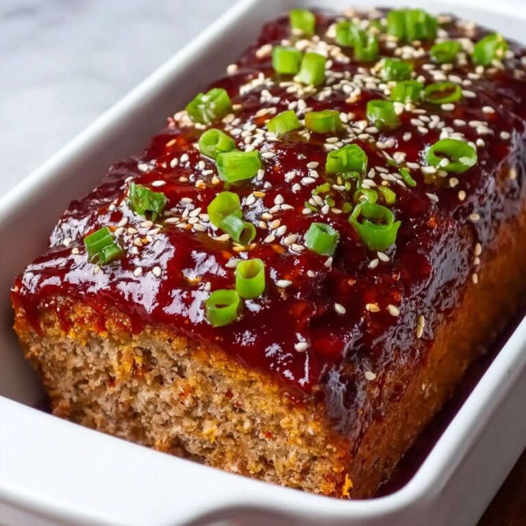 Korean Meatloaf with Spicy Gochujang Glaze Recipe