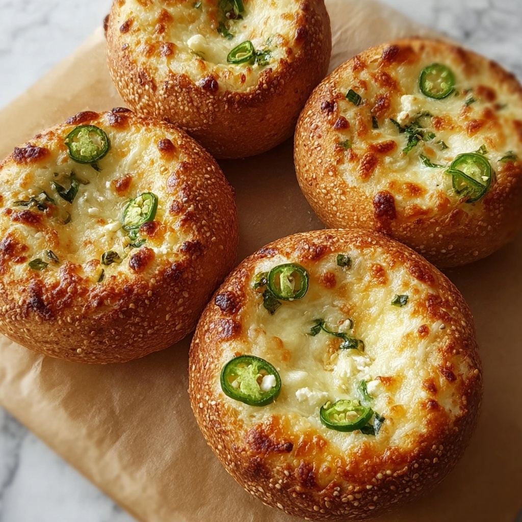 Jalapeno Cheddar Greek Yogurt Bagels Recipe - Recipe Image