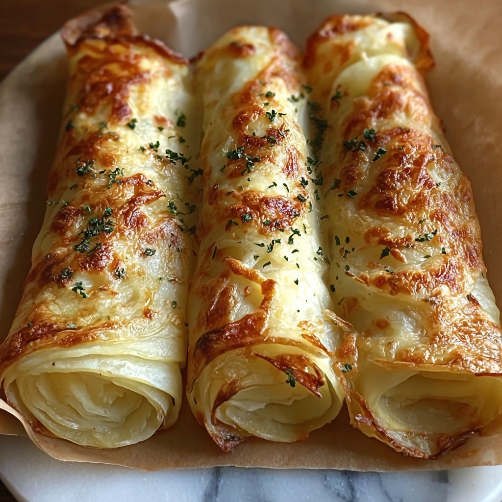 Cheesy Garlic Butter Rollups Recipe - Recipe Image