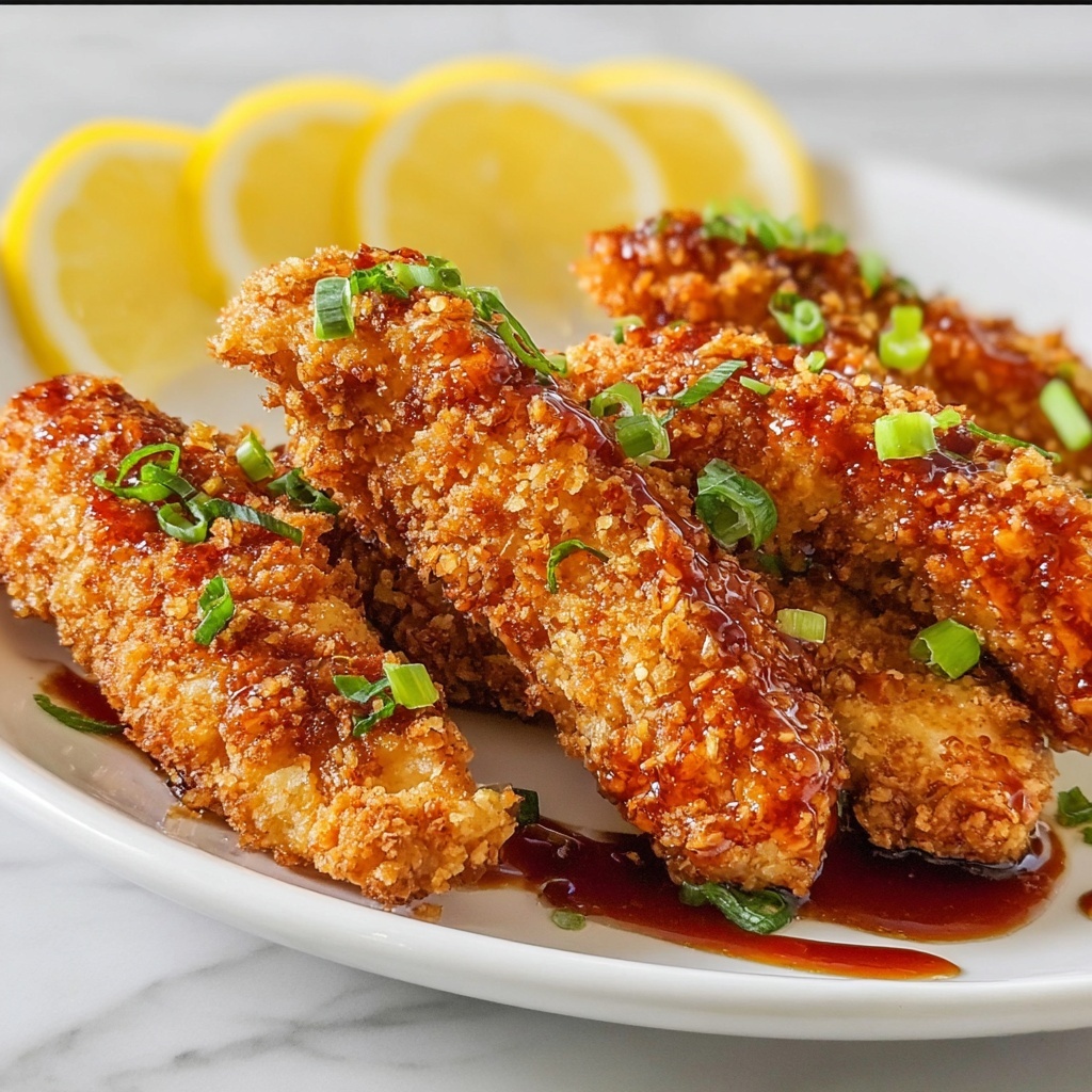 Asian Glazed Chicken Fingers Recipe - Recipe Image