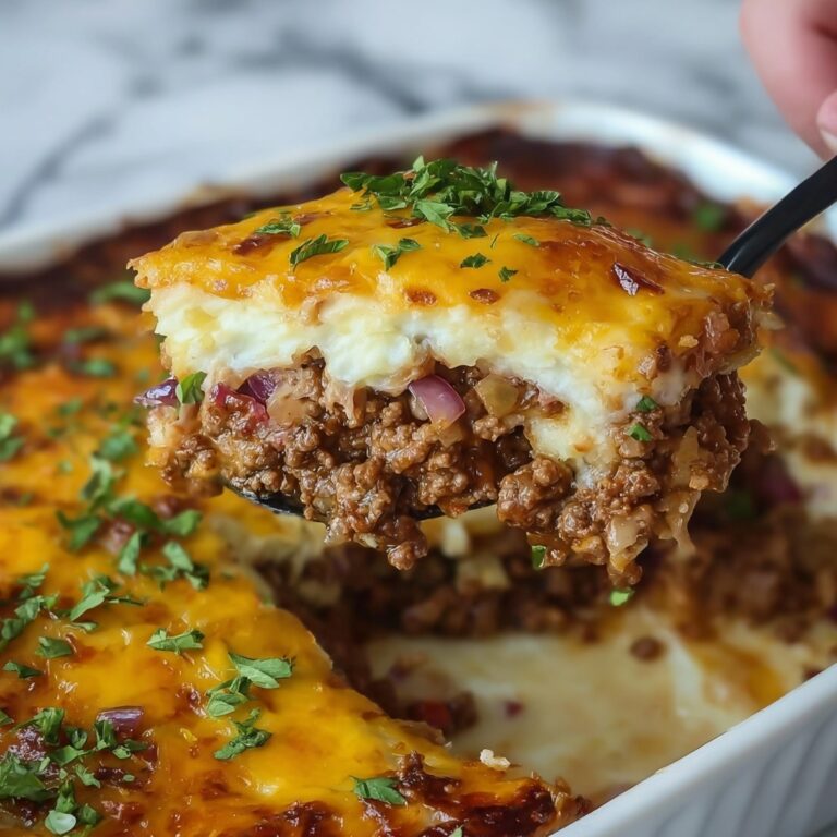 Cheesy Loaded Meatloaf Casserole Recipe