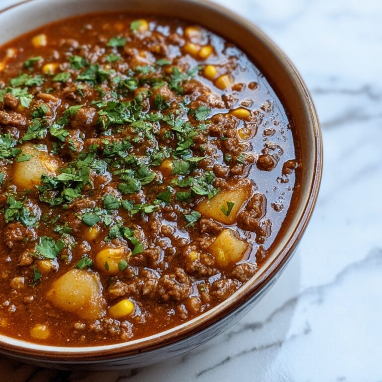 Ground Beef Enchilada Soup Recipe