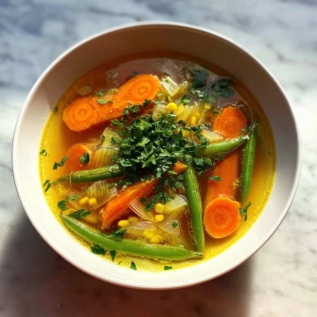 One Pot Creamy Vegetable Soup Recipe - Recipe Image