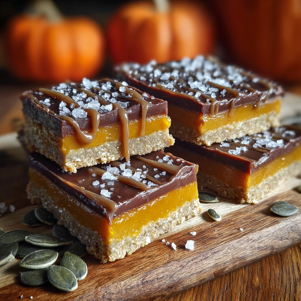 Salted Caramel Pumpkin Bars Recipe - Recipe Image