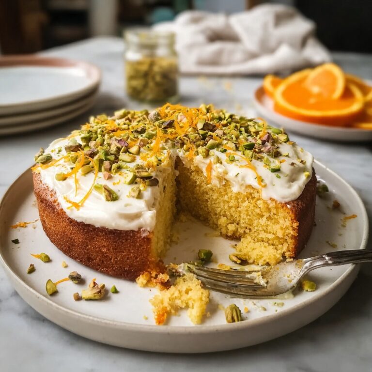 Persian Orange Cake with Pistachio and Saffron Recipe