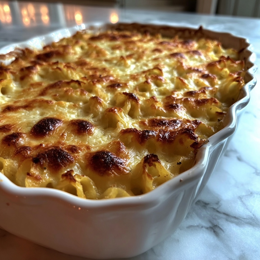 High Protein Baked Mac and Cheese: 5 Cozy Comforts Recipe - Recipe Image