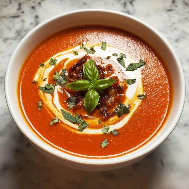 Creamy Roasted Garlic Tomato Soup to Savor on Chilly Nights Recipe