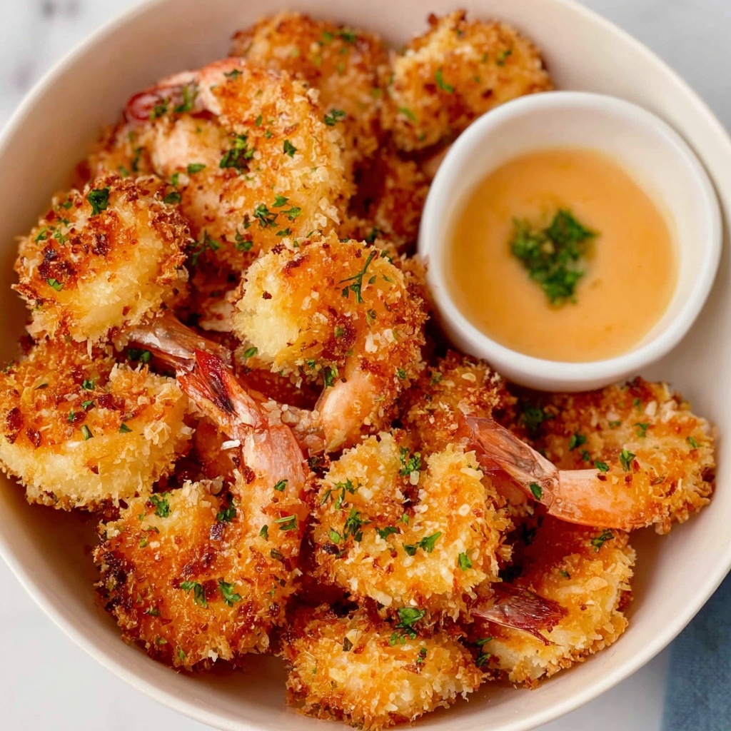 Crispy Air Fryer Shrimp with Parmesan and Lemon Recipe - Recipe Image