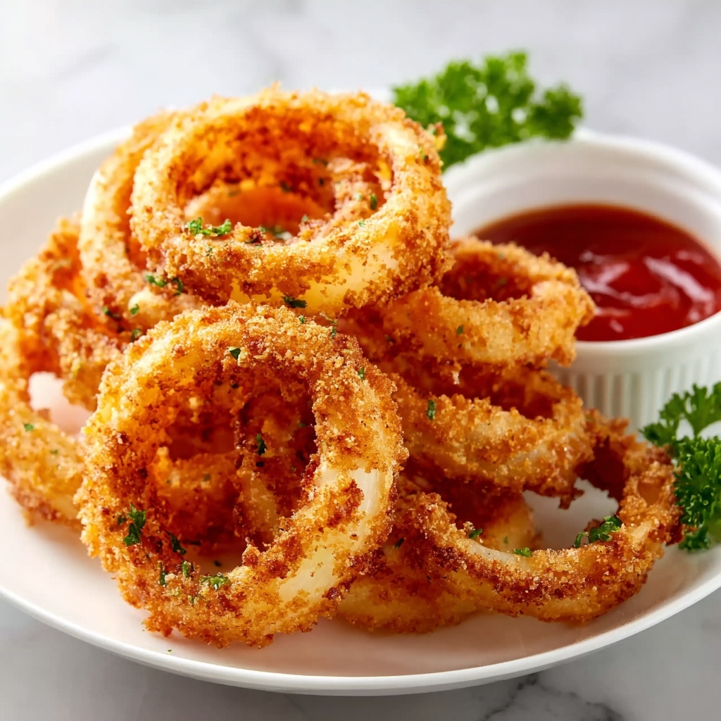 Baked Onion Rings Recipe: Crispy and Healthy Alternative Recipe - Recipe Image