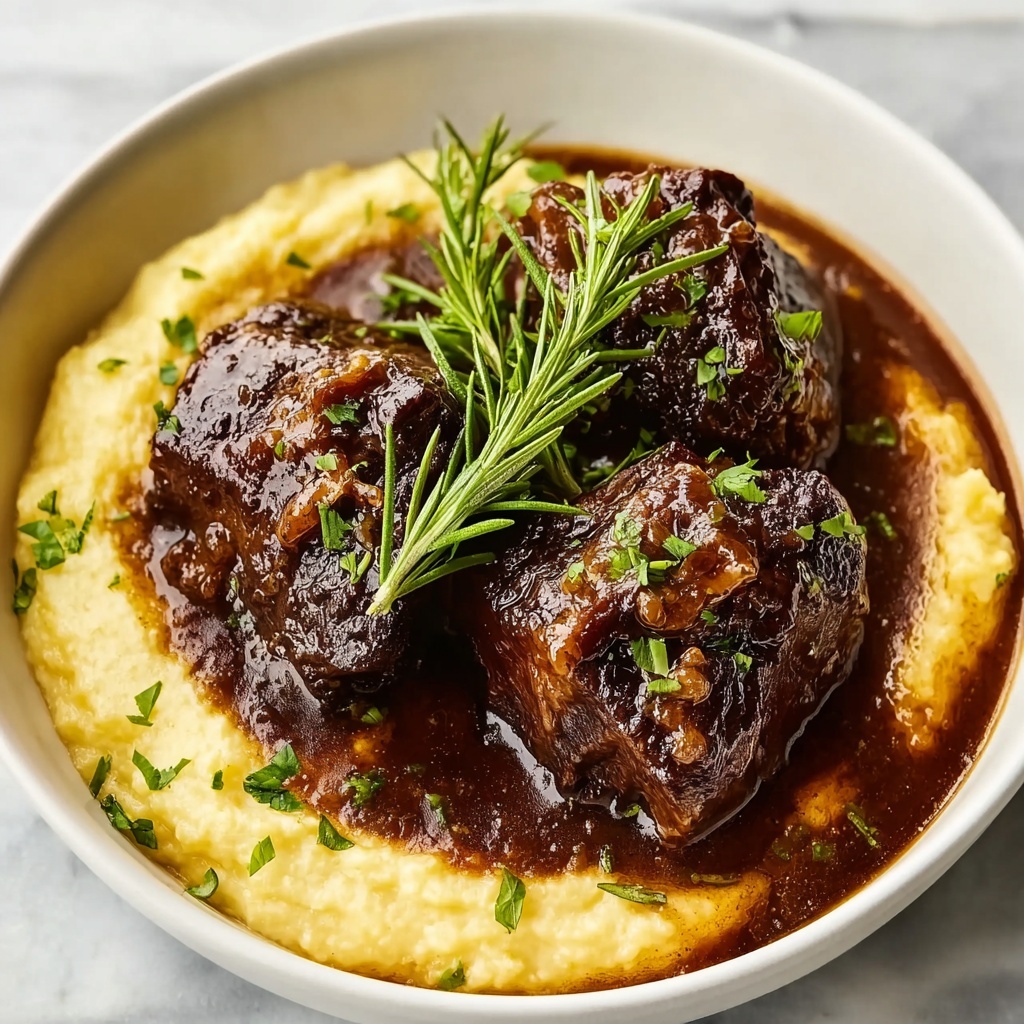 Red Wine Braised Short Ribs in Dutch Oven Recipe - Recipe Image