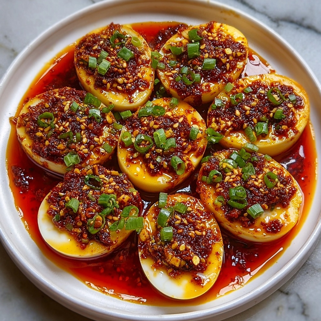 Spicy Gochujang Eggs: A Bold Korean Breakfast Recipe - Recipe Image