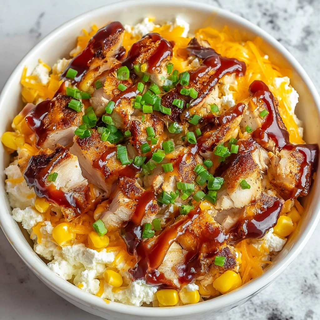 BBQ Chicken Cottage Cheese Bowl Recipe - Recipe Image