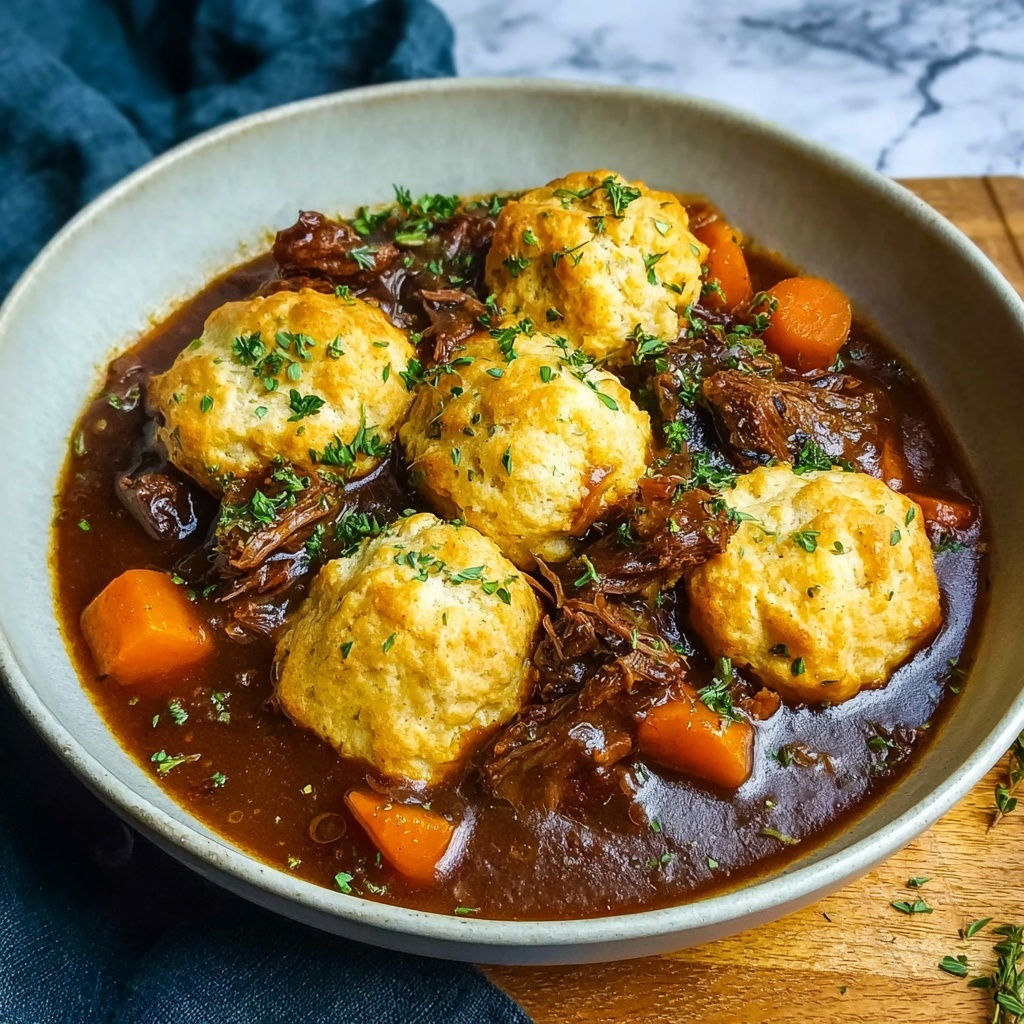Beef Stew and Dumplings Recipe - Recipe Image