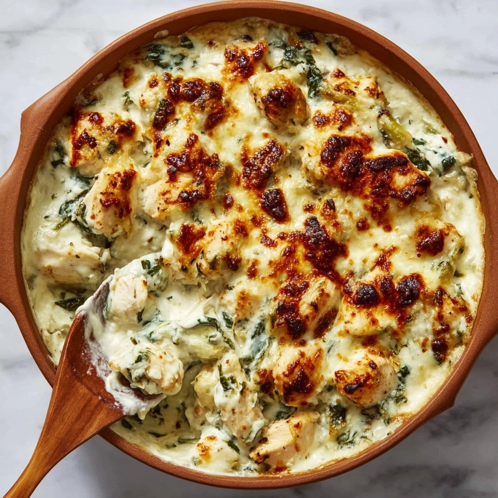 Healthy Spinach Artichoke Chicken with Cottage Cheese Recipe - Recipe Image