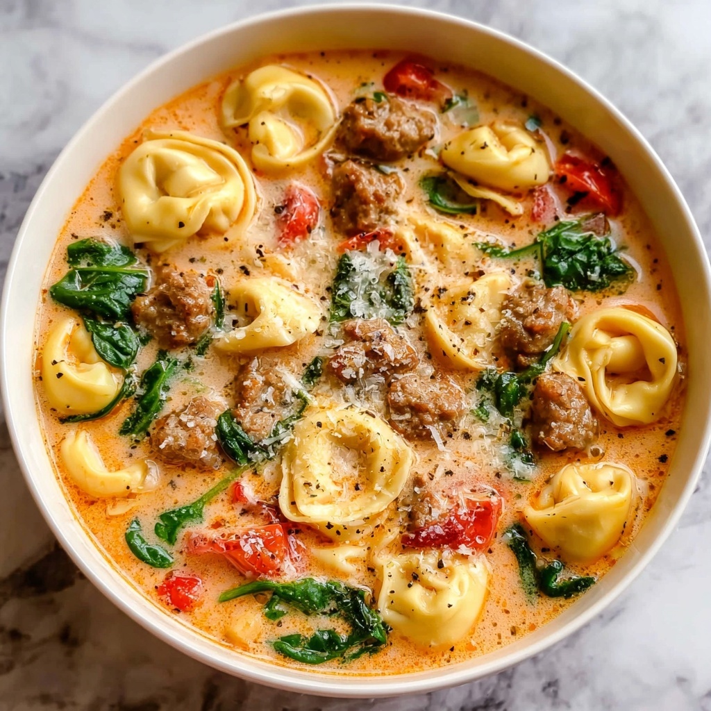Italian Sausage Tortellini Soup Recipe - Recipe Image