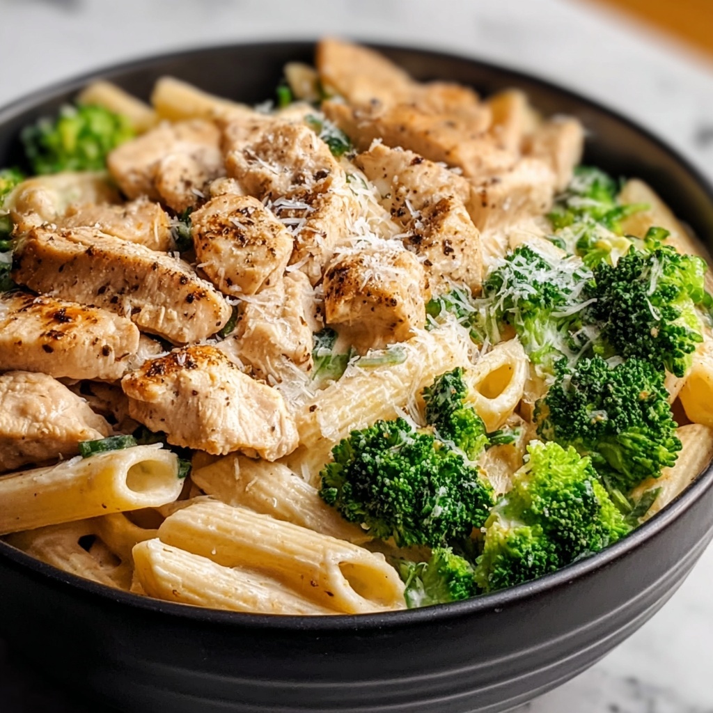 Creamy Broccoli and Chicken Penne Recipe - Recipe Image
