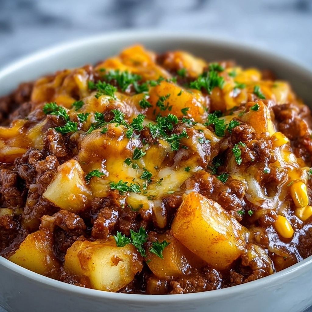 Slow Cooker Cowboy Casserole Recipe - Recipe Image