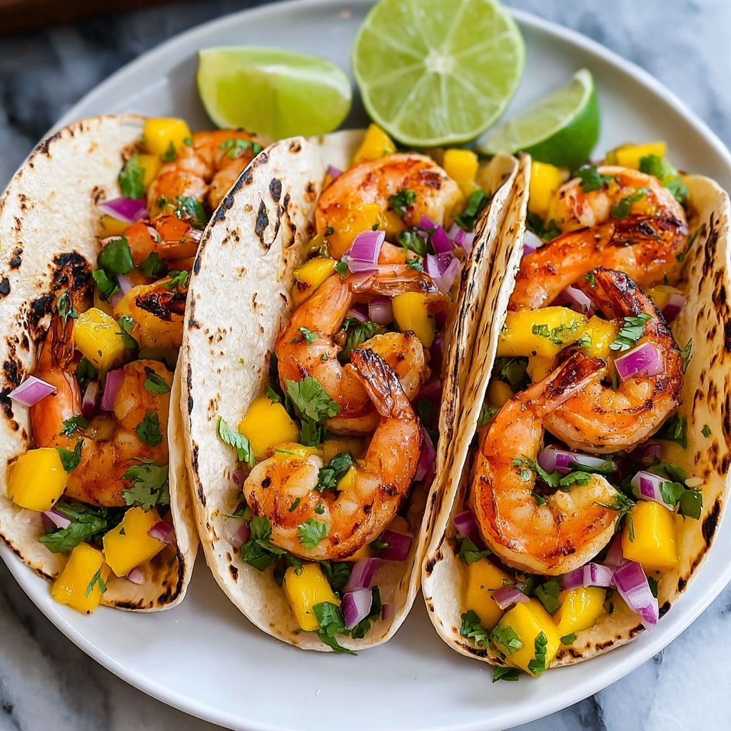 Spicy Shrimp Tacos with Mango Salsa Recipe - Recipe Image
