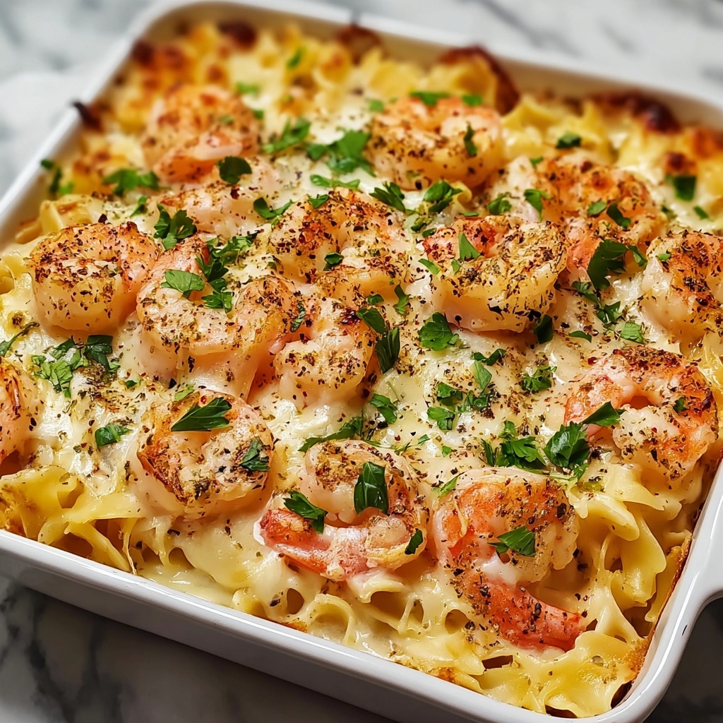 Shrimp Scampi Pasta Bake Recipe - Recipe Image