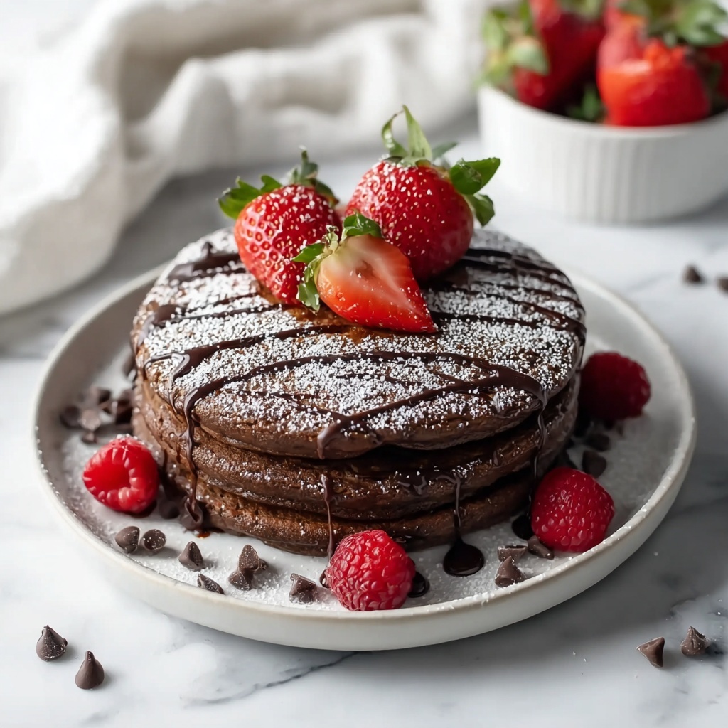 Double Chocolate Baked Protein Pancake Bowls Recipe - Recipe Image