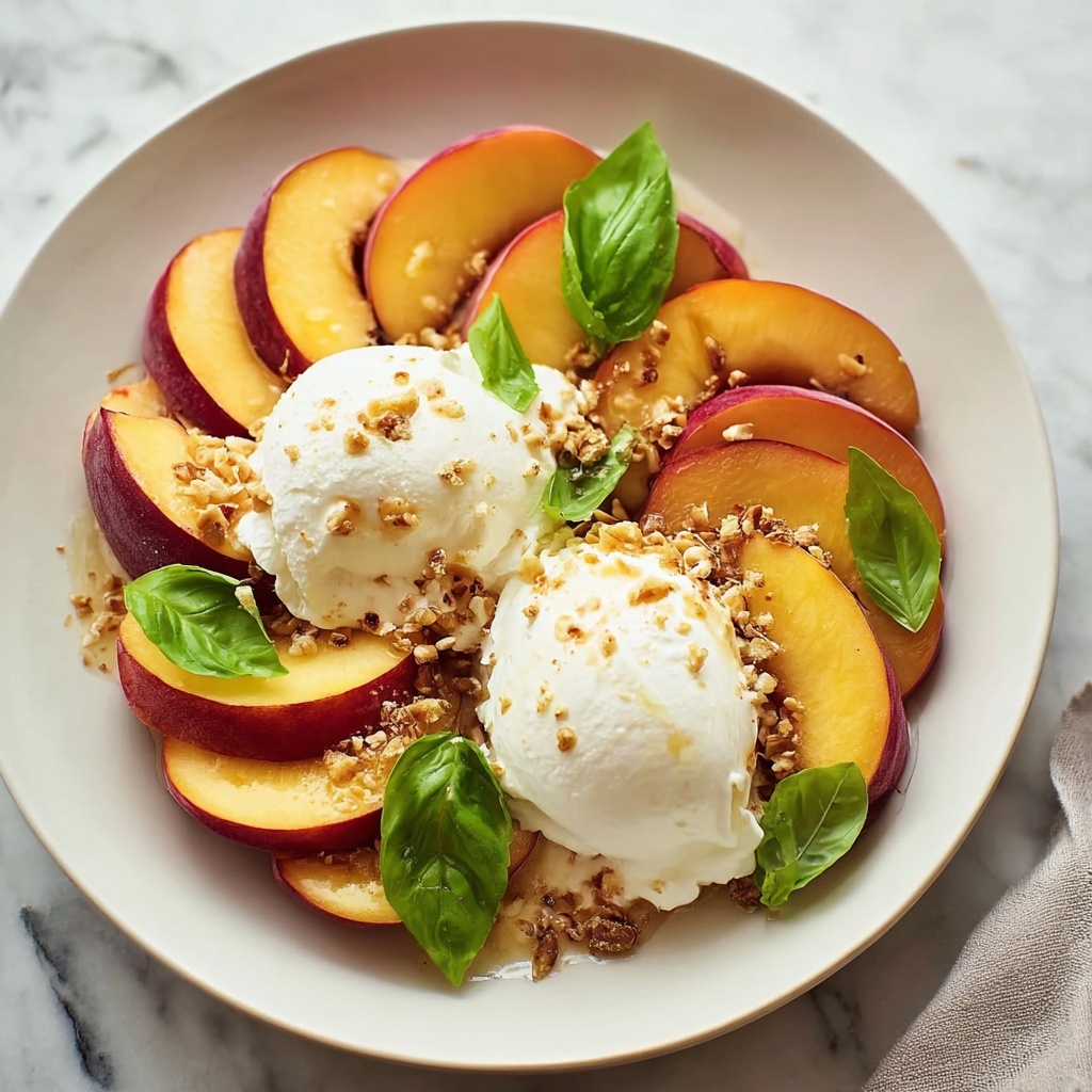 Peach and Burrata Caprese Salad Delight Recipe - Recipe Image