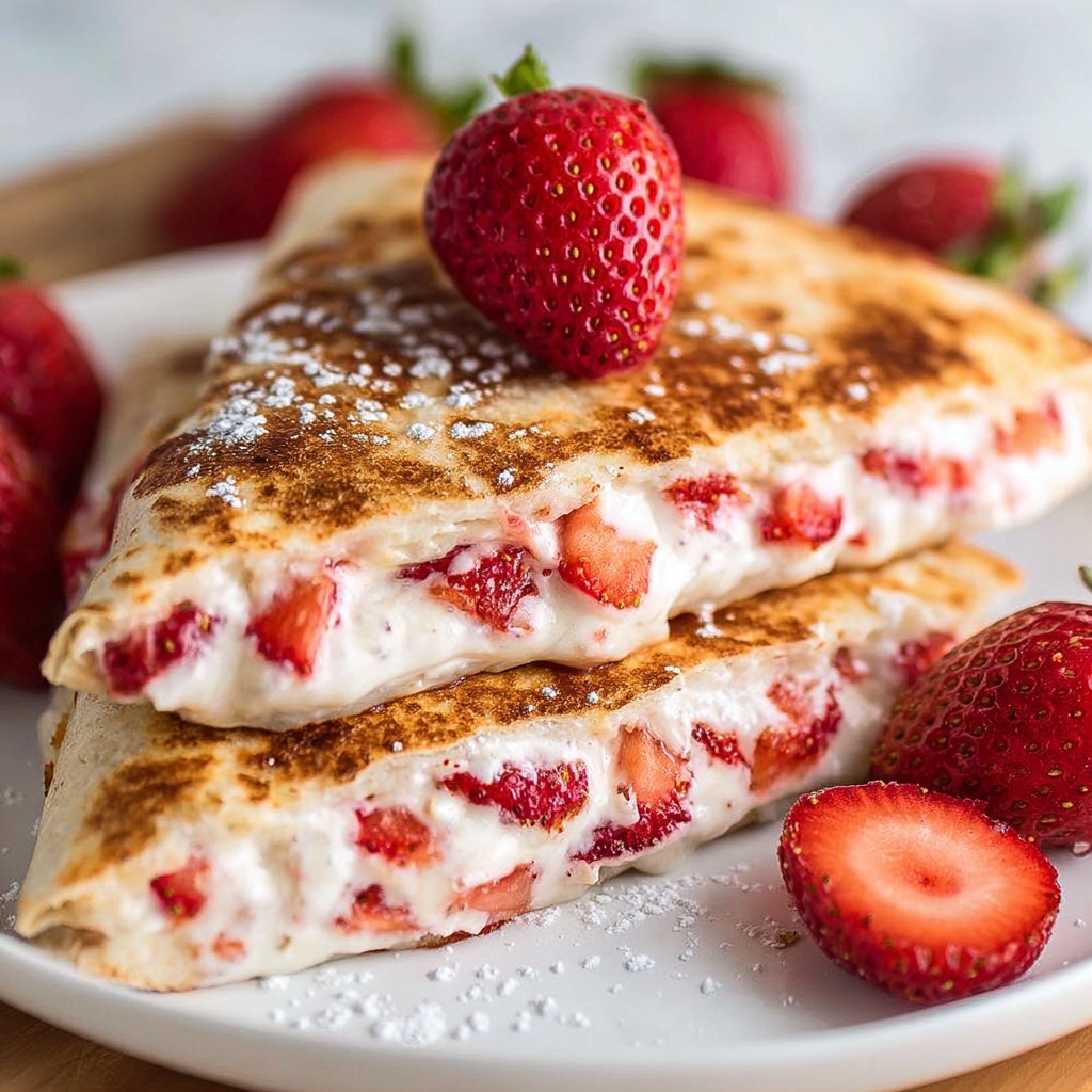 Strawberry Cheesecake Quesadilla Recipe - Recipe Image