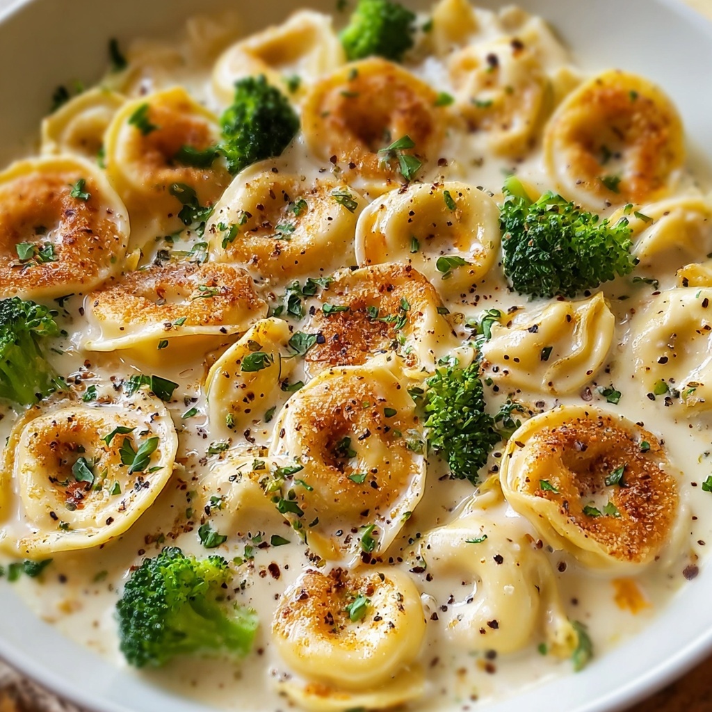 Creamy Parmesan Tortellini with Chicken Recipe - Recipe Image