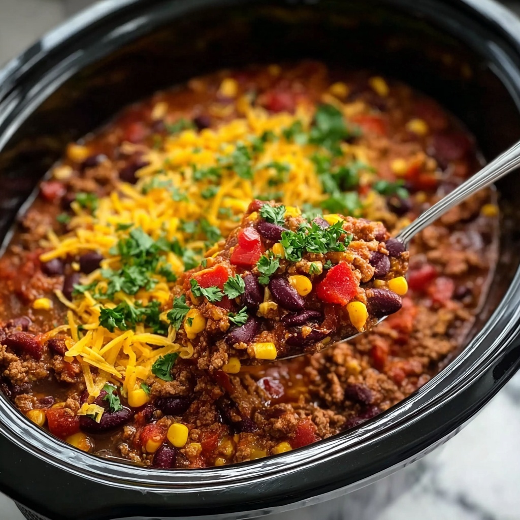 Slow Cooker Taco Casserole Recipe - Recipe Image