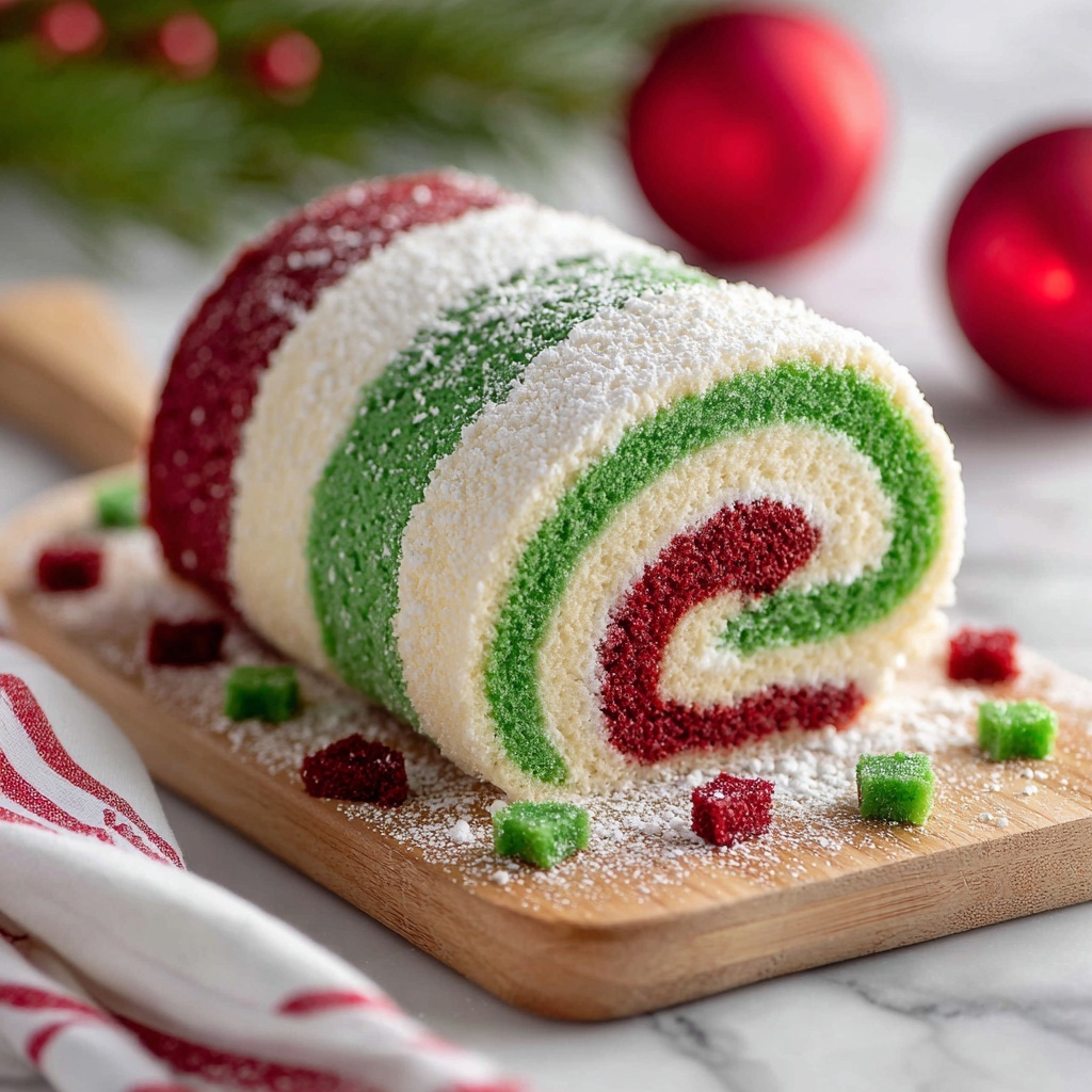 Christmas Cake Roll Recipe - Recipe Image