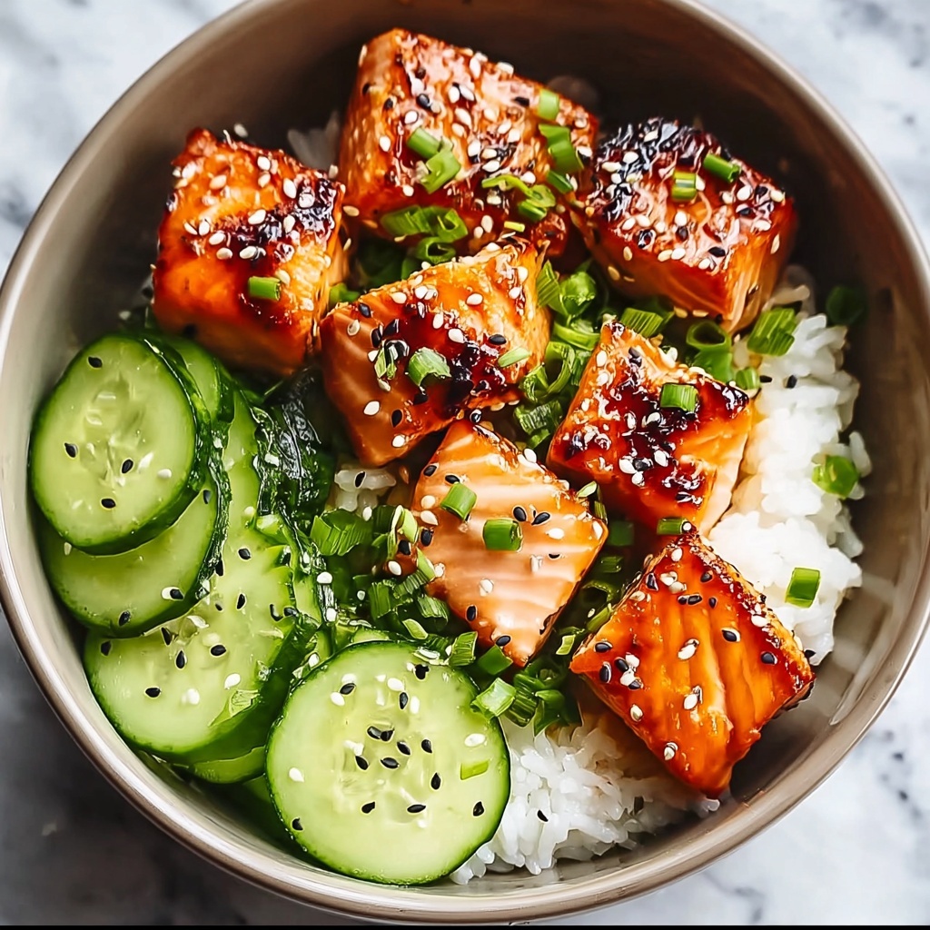 Savory Honey Glazed Salmon Bowl Recipe - Recipe Image