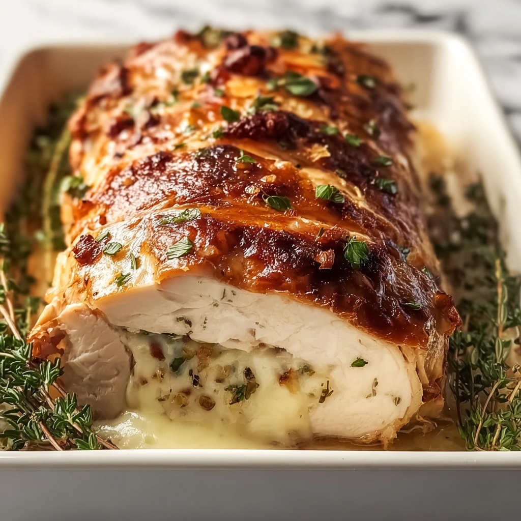 Cheese Stuffed Turkey Breast Recipe - Recipe Image