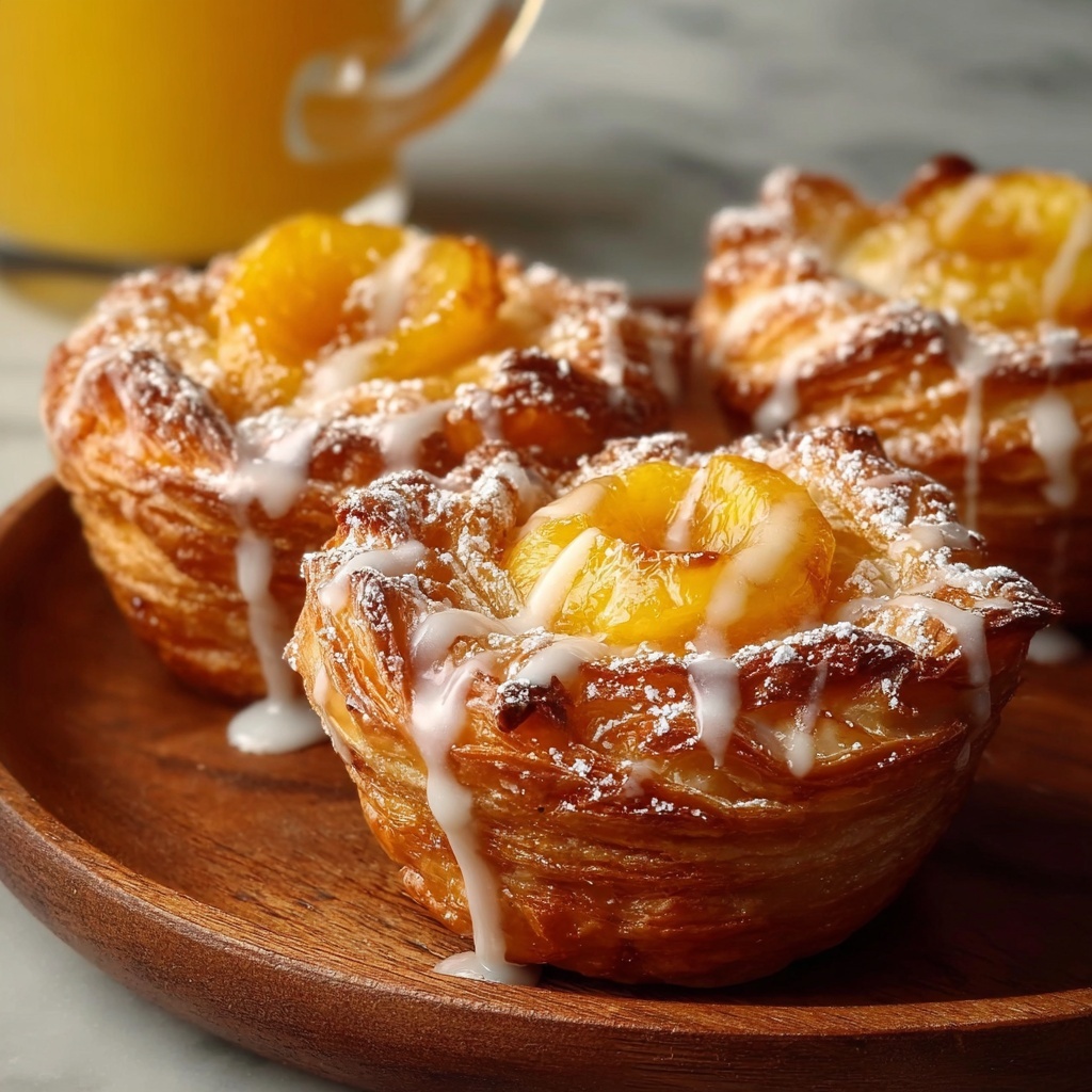Peach Pie Cruffins Recipe - Recipe Image