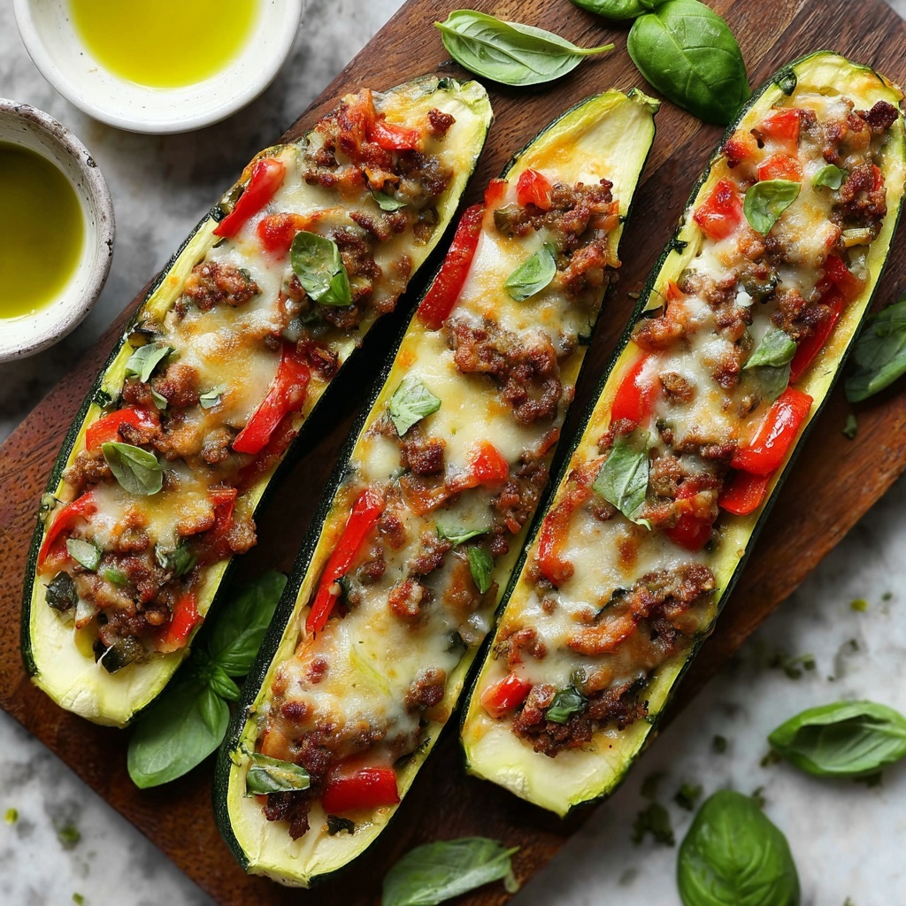 Mediterranean Stuffed Zucchini Recipe - Recipe Image
