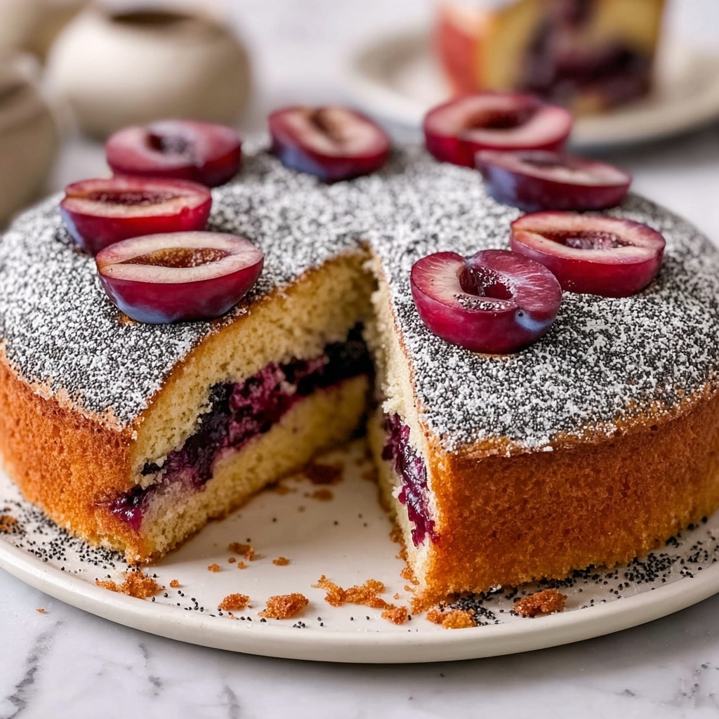 Plum Poppy Seed Cake Recipe - Recipe Image