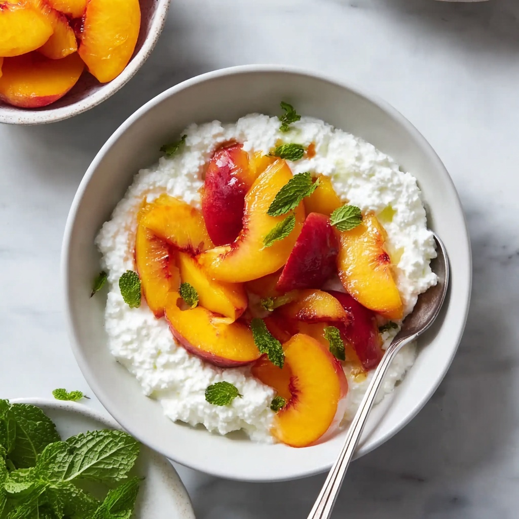 Cottage Cheese and Peach Parfait Recipe - Recipe Image