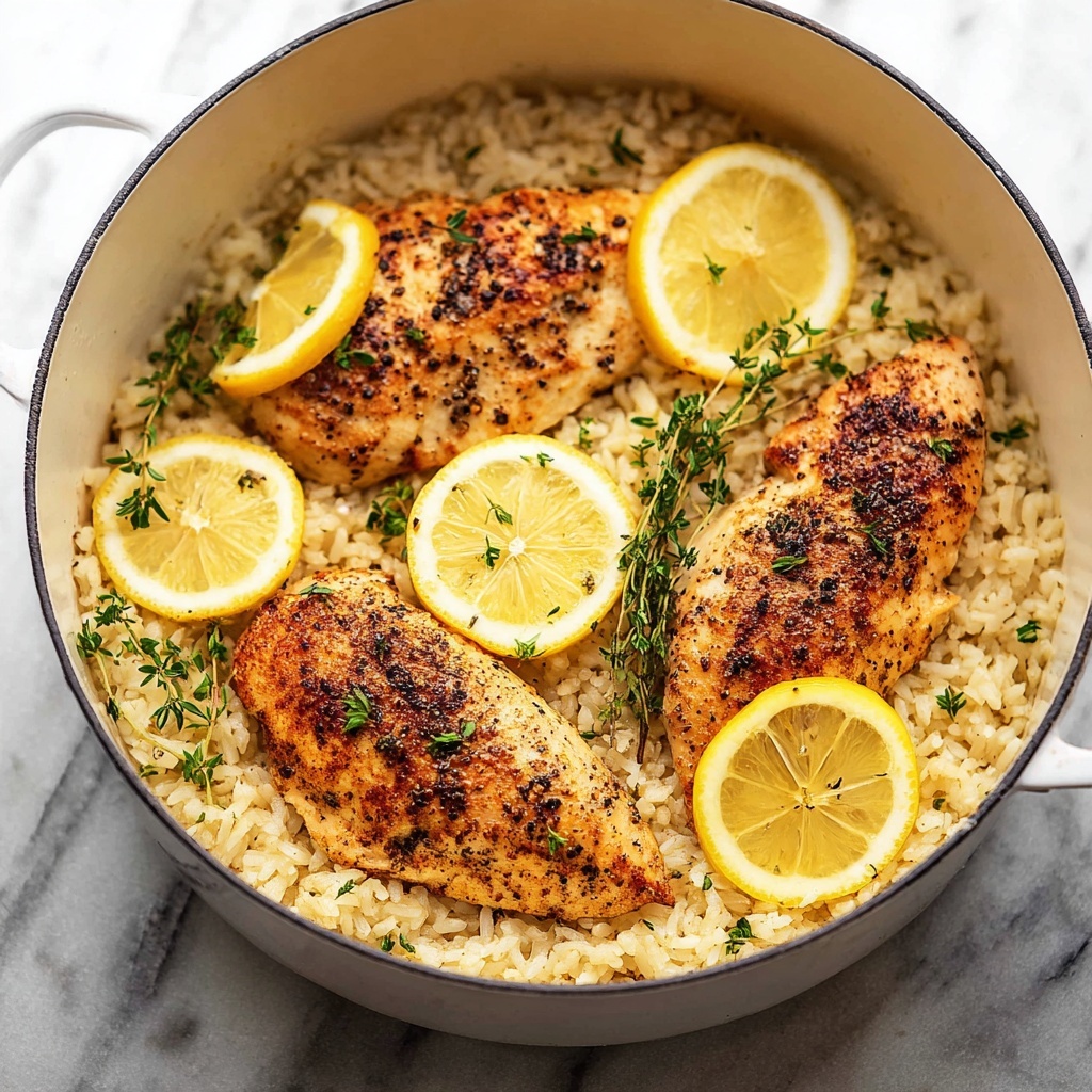One Pot Lemon Herb Chicken & Rice Recipe - Recipe Image