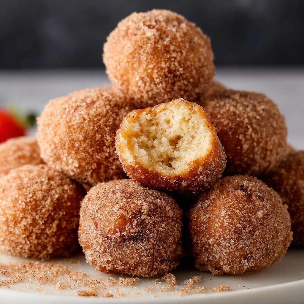 Mini Baked Cinnamon Sugar Donut Bites Recipe - Recipe Image