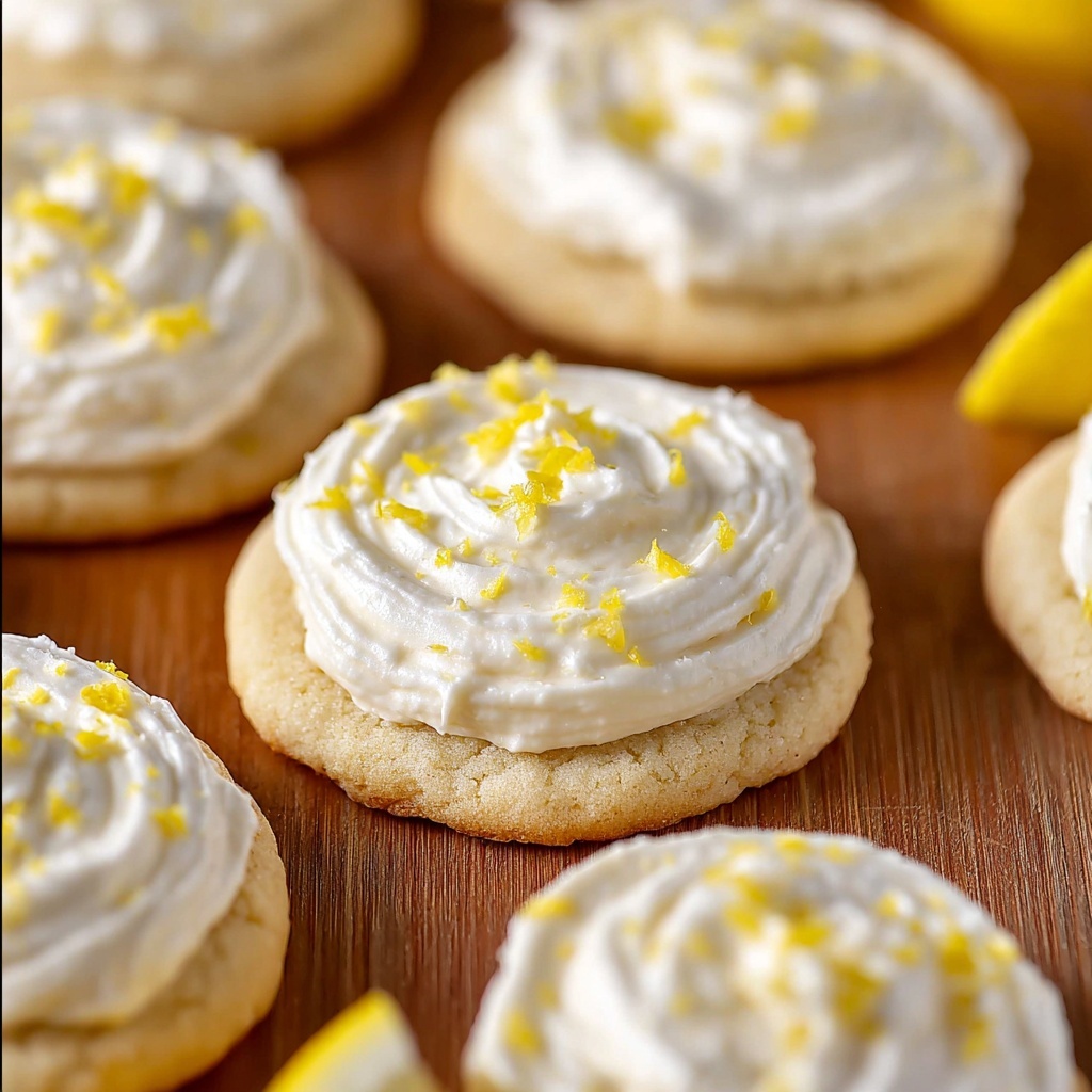 Lemon Sugar Cookies with Lemon Frosting Recipe - Recipe Image