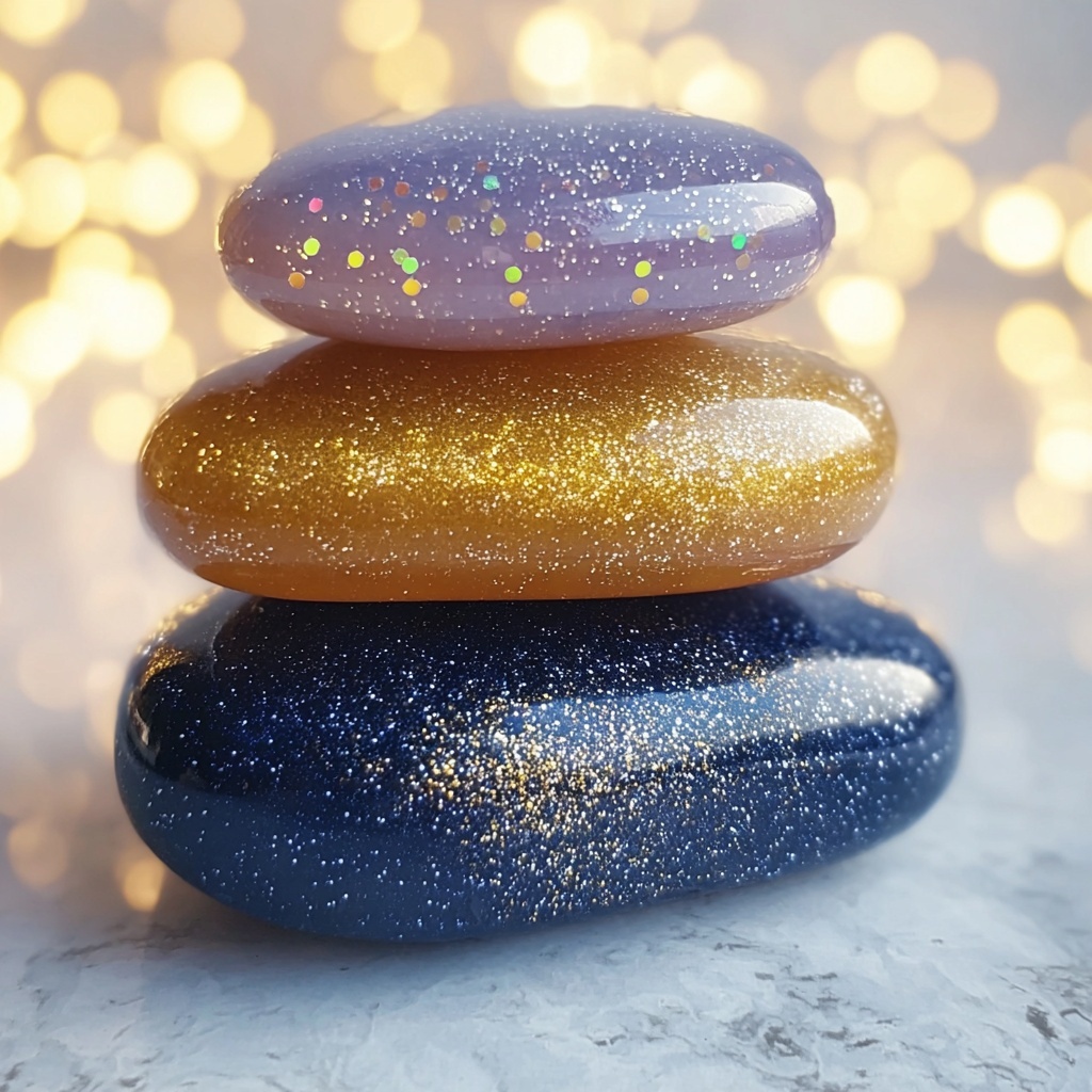 DIY worry stones: Craft Your Own Calming Gems Recipe - Recipe Image