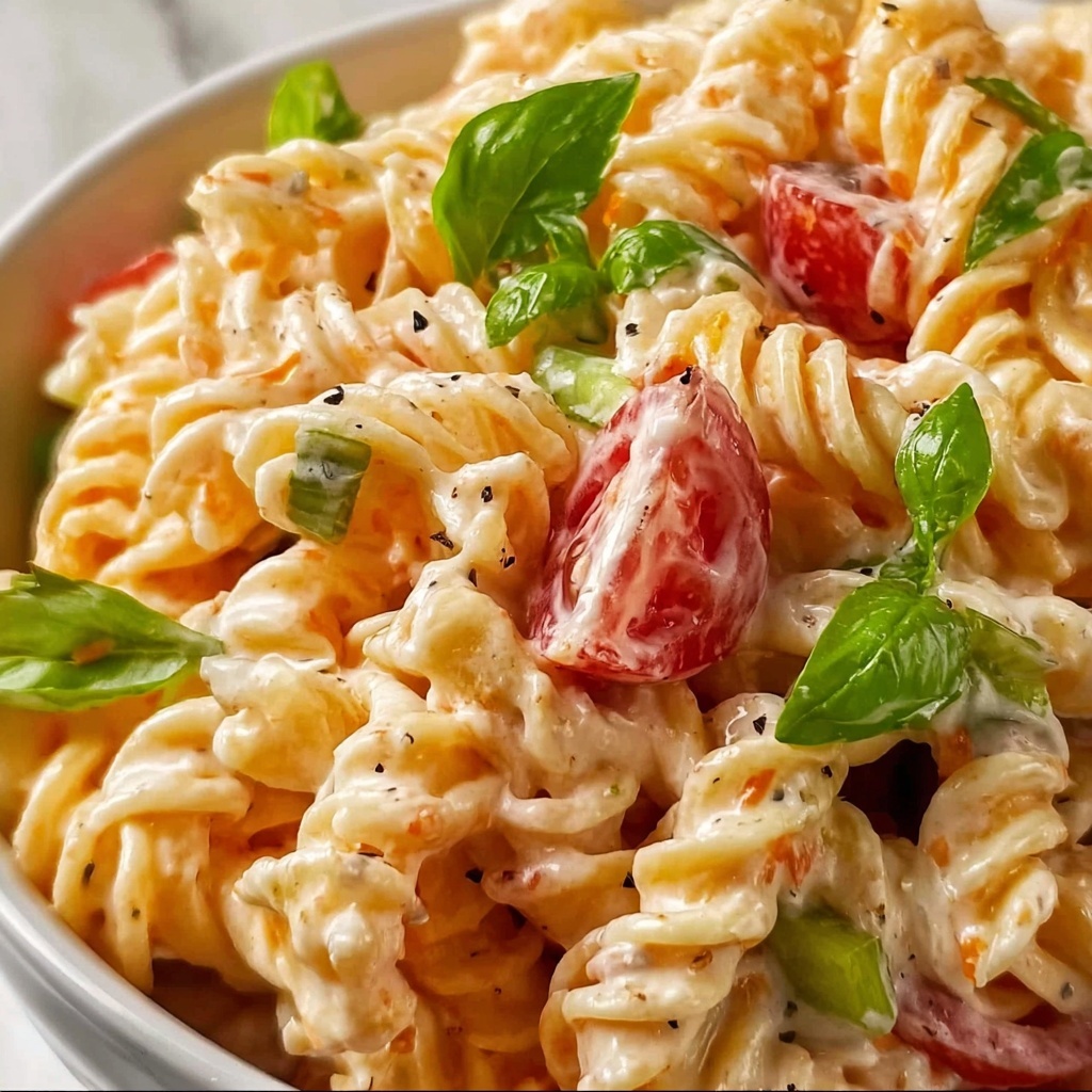 Irresistible Pink Cadillac Pasta Salad Recipe - Recipe Image