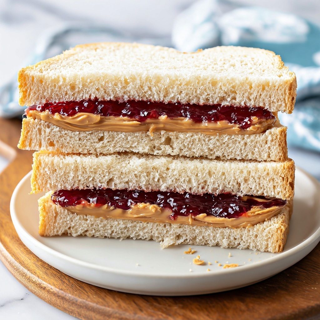 Classic Peanut Butter and Jelly Sandwich Recipe - Recipe Image