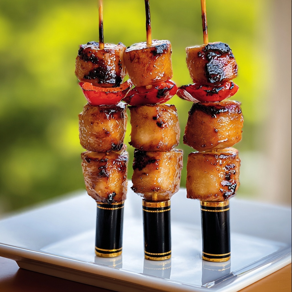Tropical Hawaiian Chicken Skewers Recipe - Recipe Image