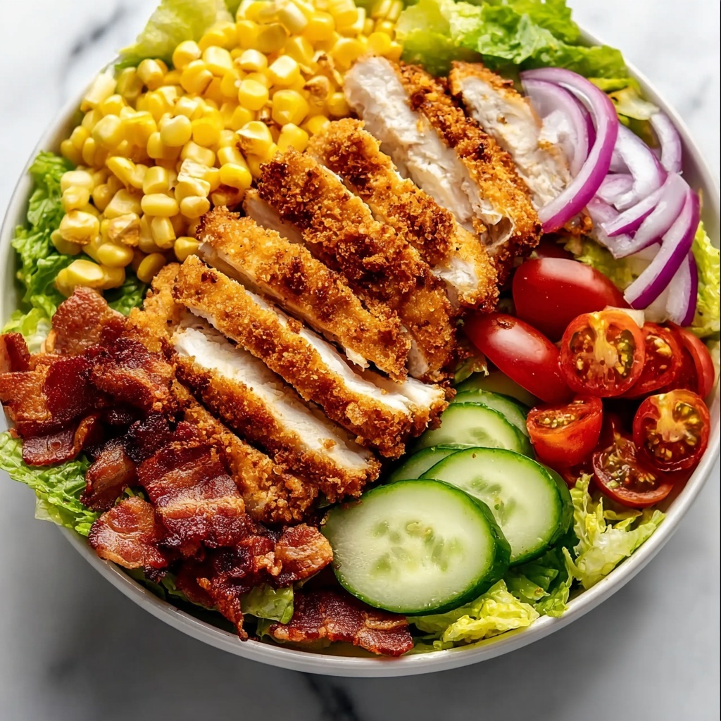 Honey Mustard Crispy Chicken Salad Recipe - Recipe Image