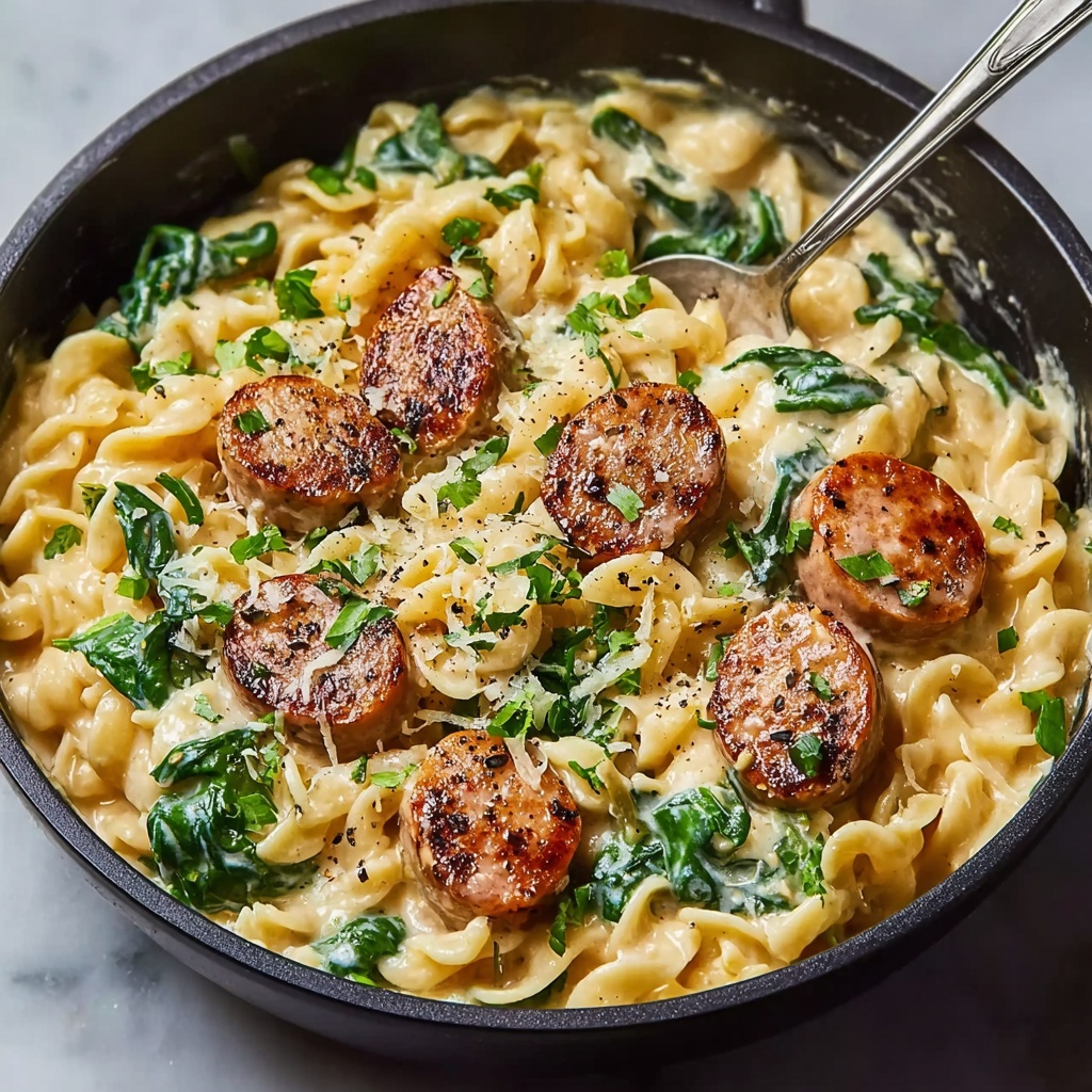 Creamy Chicken Sausage Orzo: A One-Pan Meal Made Easy Recipe - Recipe Image