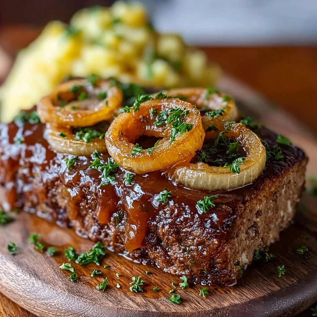 French Onions Meatloaf Recipe - Recipe Image