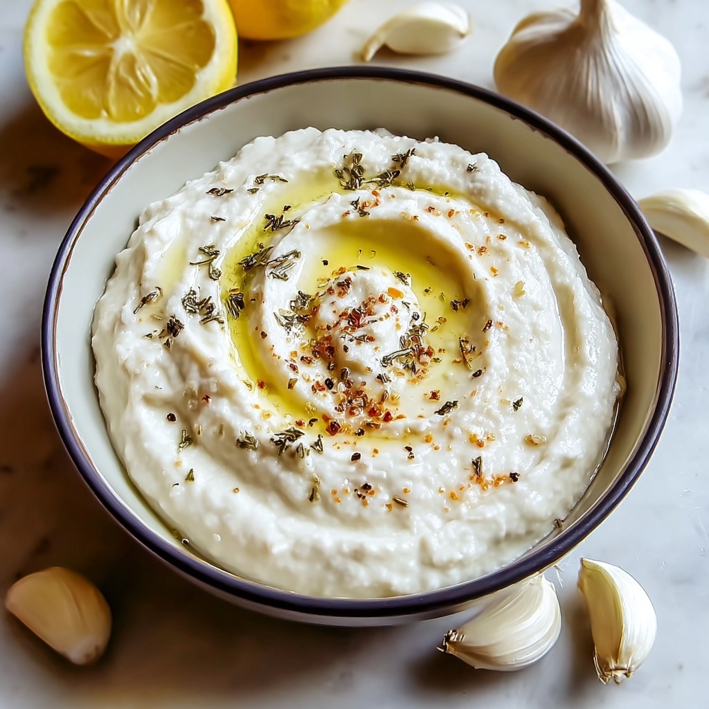 Lebanese Garlic Sauce (Toum) Recipe - Recipe Image