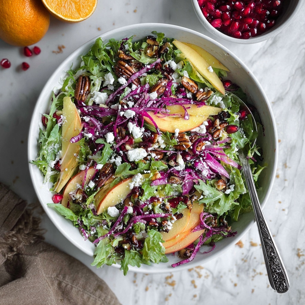 Winter Salad with Tangy Homemade Vinaigrette Recipe - Recipe Image