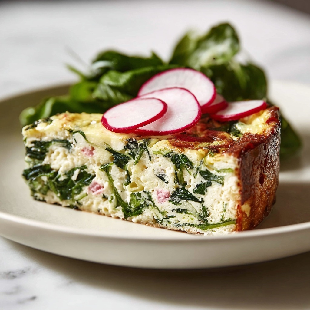 Spring Vegetable Ham Frittata Recipe - Recipe Image