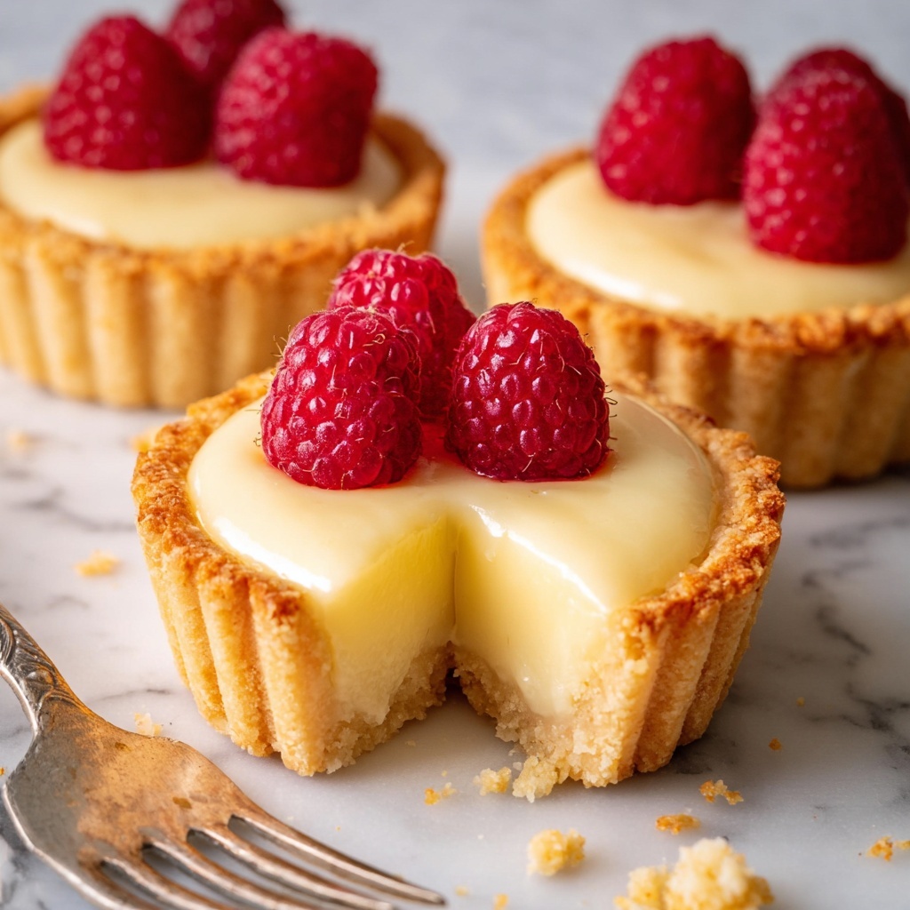 Mini Lemon Tarts with Raspberry Glaze Recipe - Recipe Image