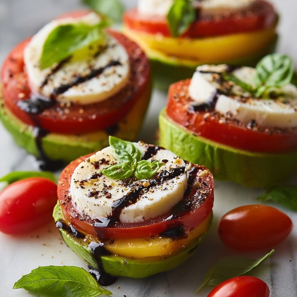 Caprese Stuffed Avocados Recipe - Recipe Image